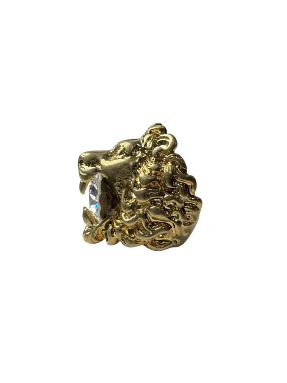 Gucci Lion Head Crystal Ring